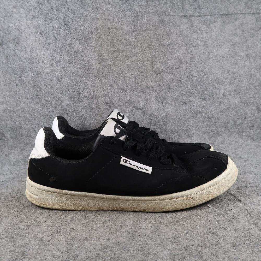 Champion Shoes Mens 7 Casual Sneakers Lifestyle Trainers Black White Lace Up